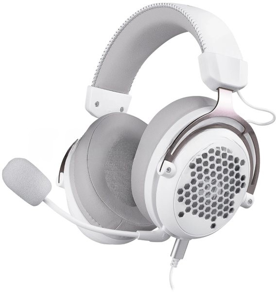Гарнитура Redragon Diomedes белый, проводная, USB / mini jack 3.5 мм