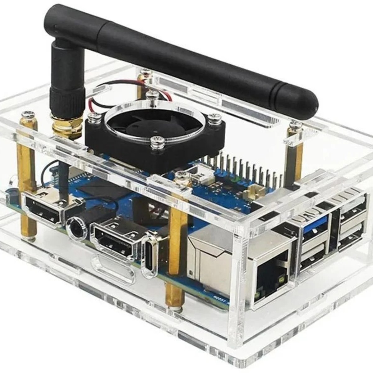 Компьютерный корпус ACD Orange Pi 5 pro Acrylic case