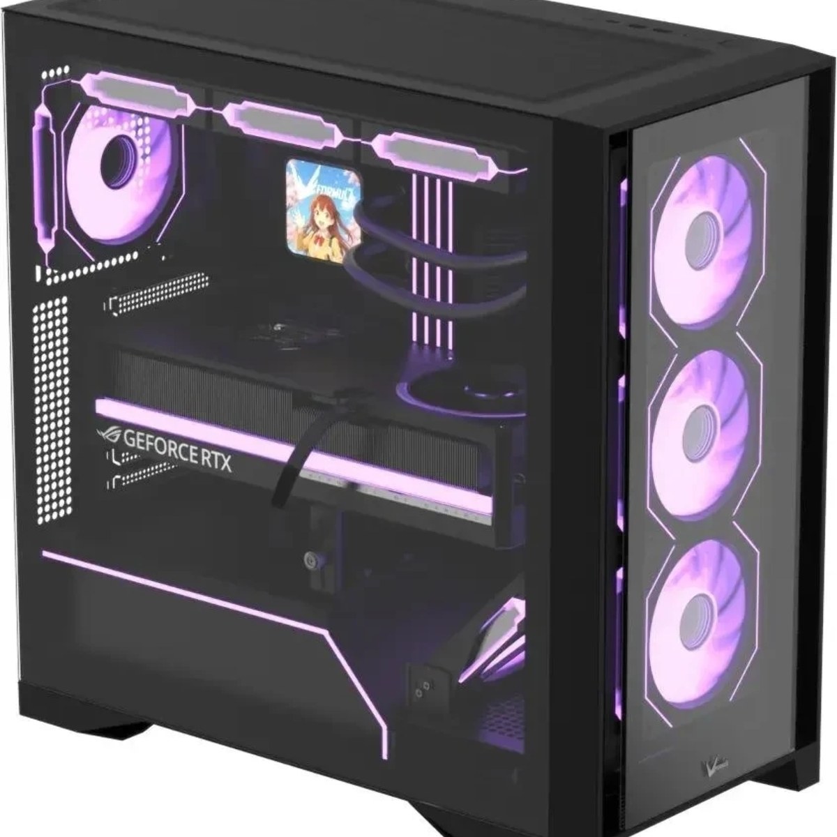 Компьютерный корпус AeroCool/Formula Air Power G8 черный без БП ATX 2xUSB 3.0 1xUSB3.1 audio bott PSU