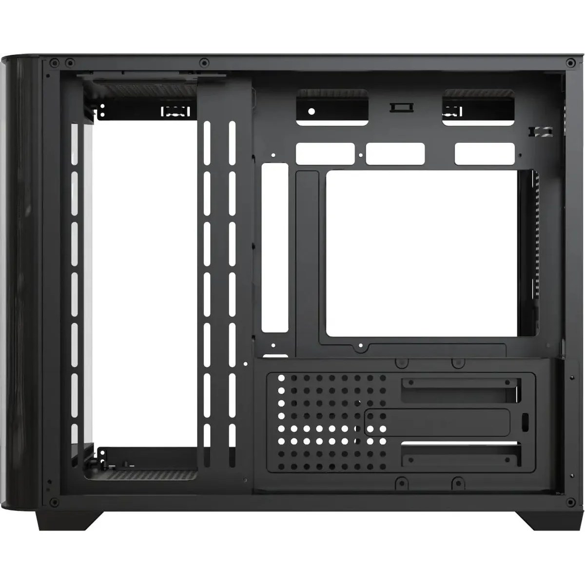Компьютерный корпус AeroCool/Formula Crystal U2M Floe черный без БП mATX 1xUSB 3.0 1xUSB3.1 audio bott PSU