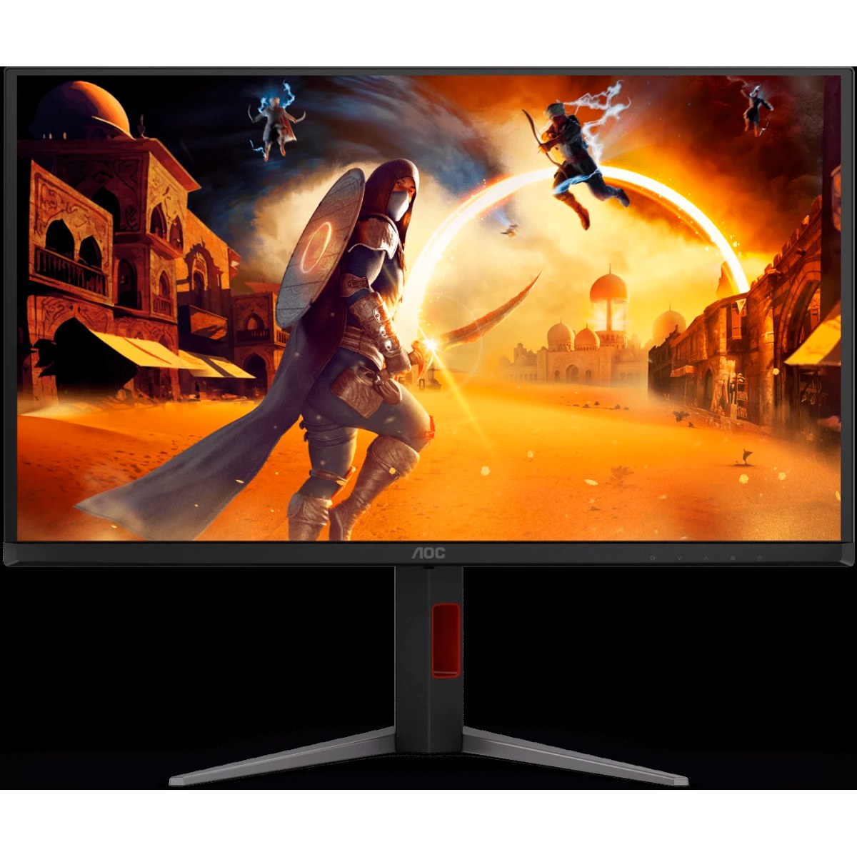 Монитор 27" AOC Q27G4ZD QD-OLED 2560x1440, 240 Гц, 0.03 мс, 16:9, 1000 кд/м² (пиковая), DisplayHDR True Black 400, DP 1.4, HDMI 2.0, USB Hub (4x USB 3.2), 3.5 Jack, Adaptive-Sync, черный