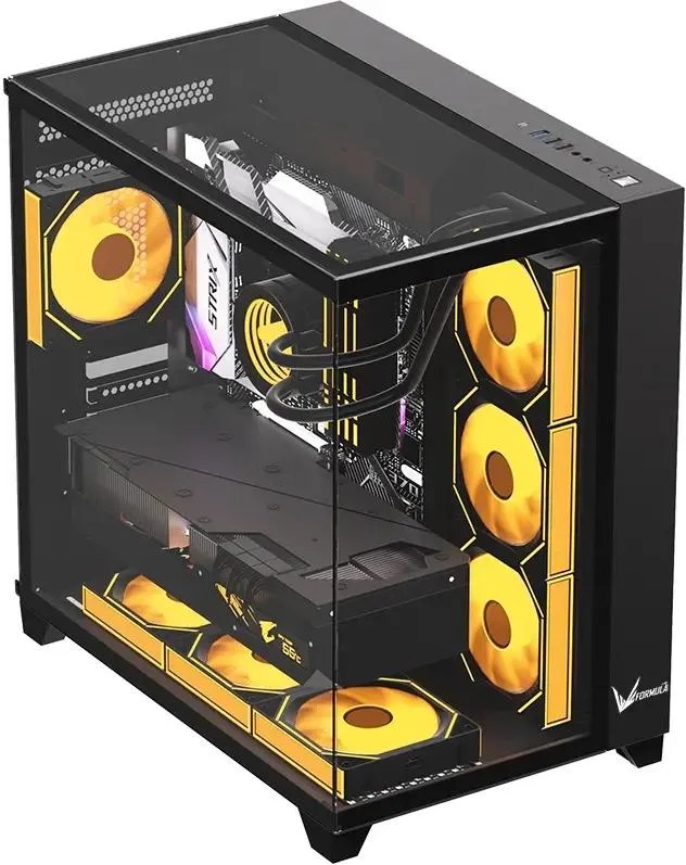 Компьютерный корпус AeroCool/Formula Crystal U2M Floe белый без БП mATX 1xUSB 3.0 audio bott PSU