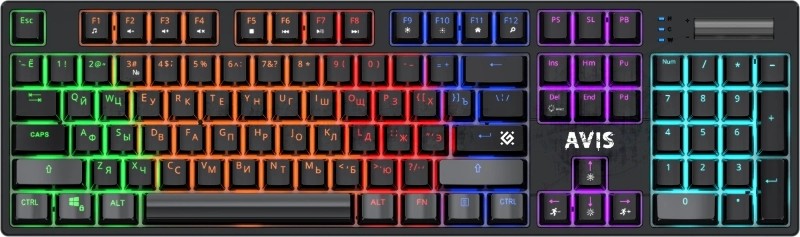Клавиатура Defender Avis GK-312 проводная, USB Type-A, чёрный