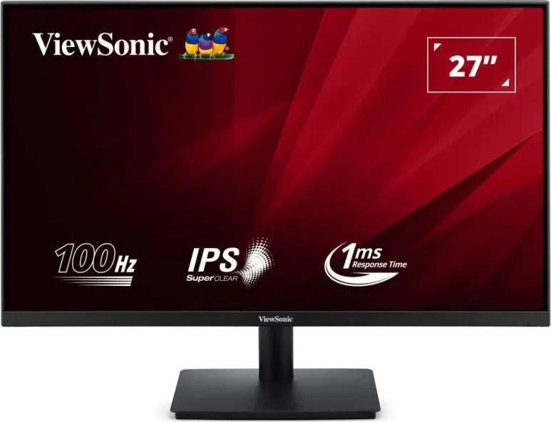 Монитор 27" ViewSonic VA270-H-2 IPS 1920x1080, 100 Гц, 1 мс (MPRT), 16:9, 300 кд/м², HDMI 1.4, VGA, Flicker Free, Low Blue Light, черный
