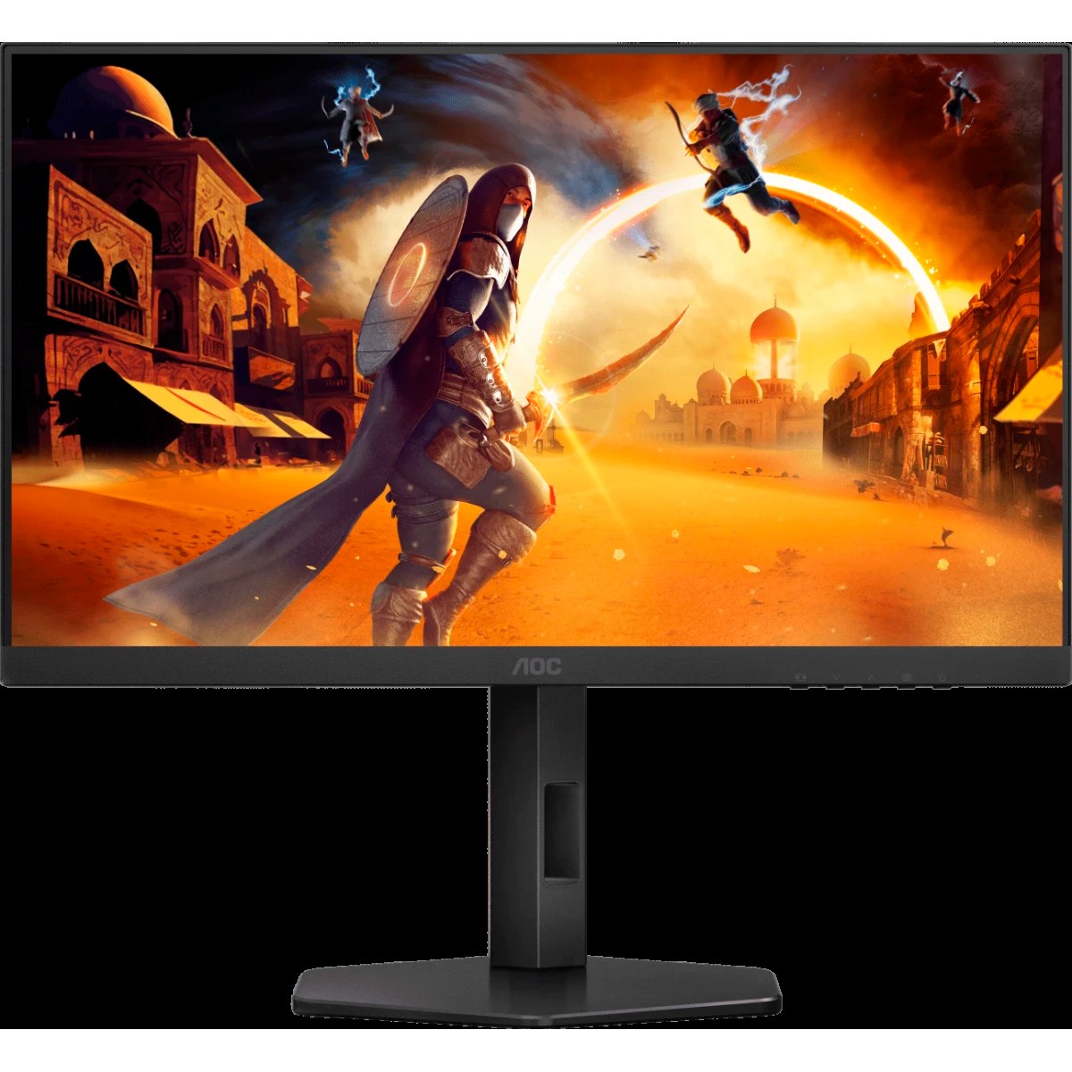 Монитор 23.8" AOC 24G4HX Fast IPS 1920x1080, 200 Гц, 0.3 мс (MPRT), 16:9, 300 кд/м², HDR10, HDMI 2.0, DP 1.4, 3.5 Jack, динамики (2x2 Вт), Adaptive-Sync, черный