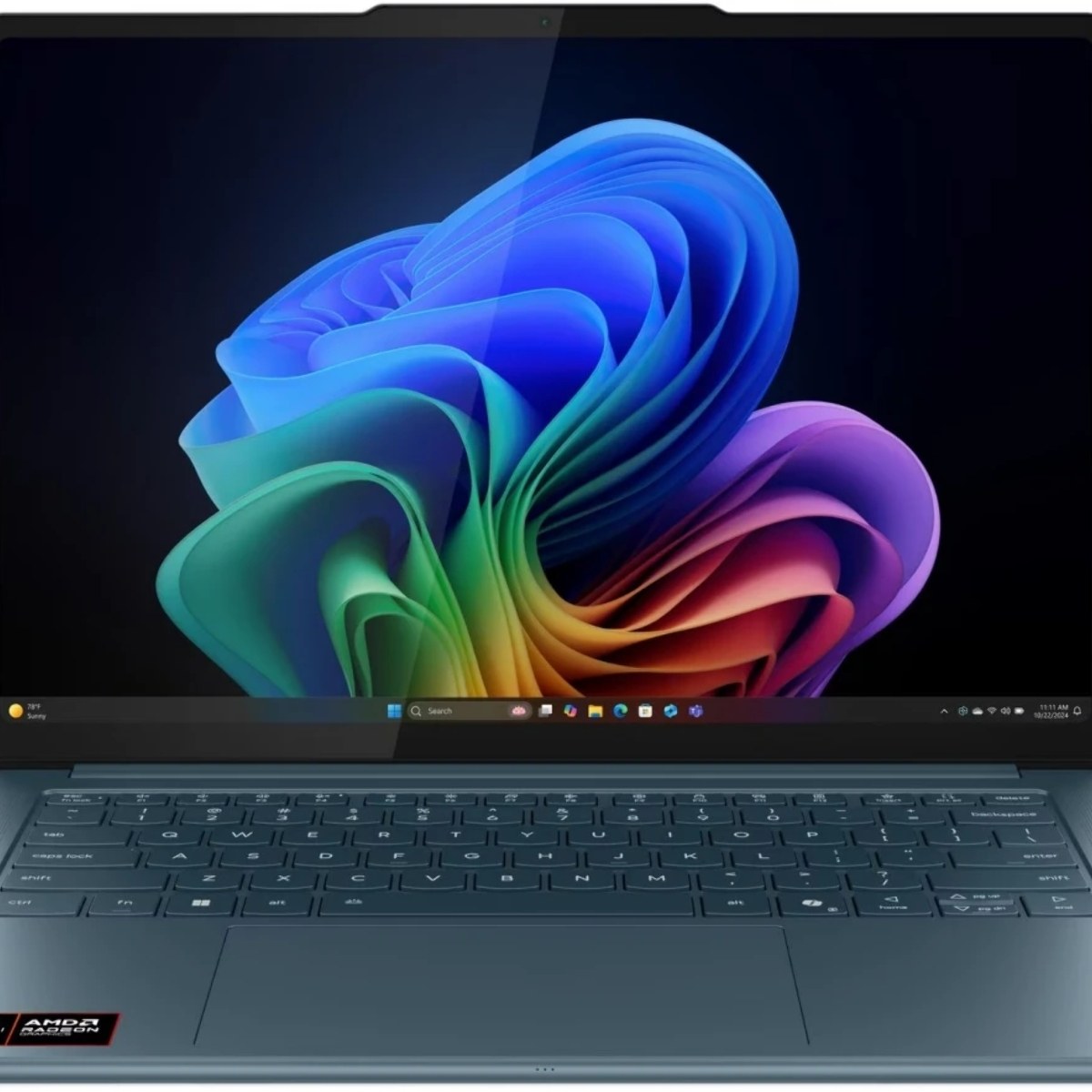 Ноутбук Lenovo Yoga Pro 7 14AKP10/14.5" OLED /AMD Ryzen AI 7 350 32Gb/1Tb SSD/AMD Radeon 860M/без ОС/бирюзовый/1.54kg