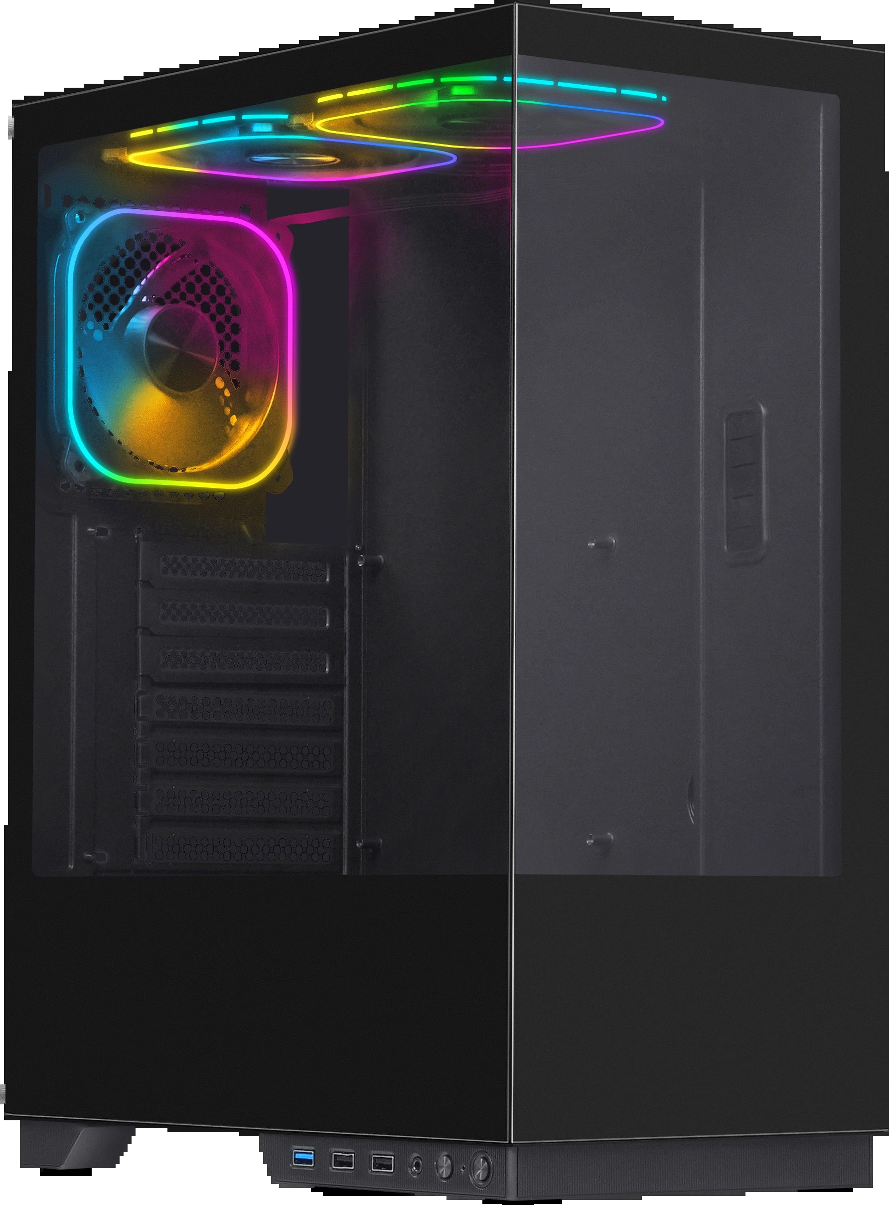 Компьютерный корпус Defender HyperHub черный,ATX,3fans,switchM/BSync
