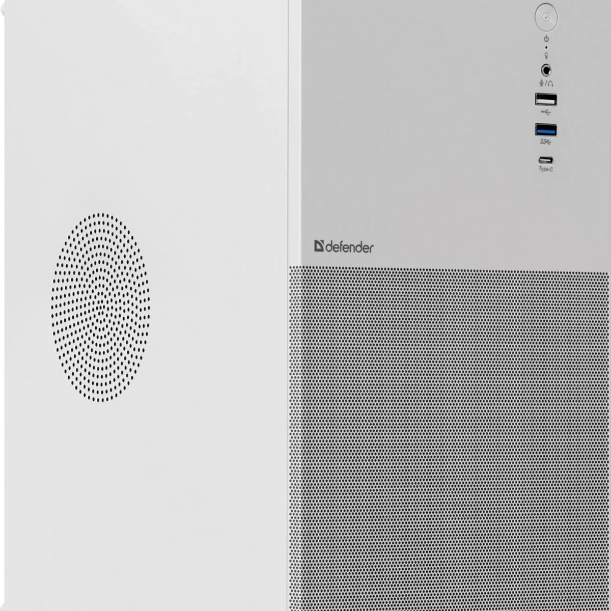 Компьютерный корпус Defender Apex Metal белый, mATX,Type C(3.0),USB3.0