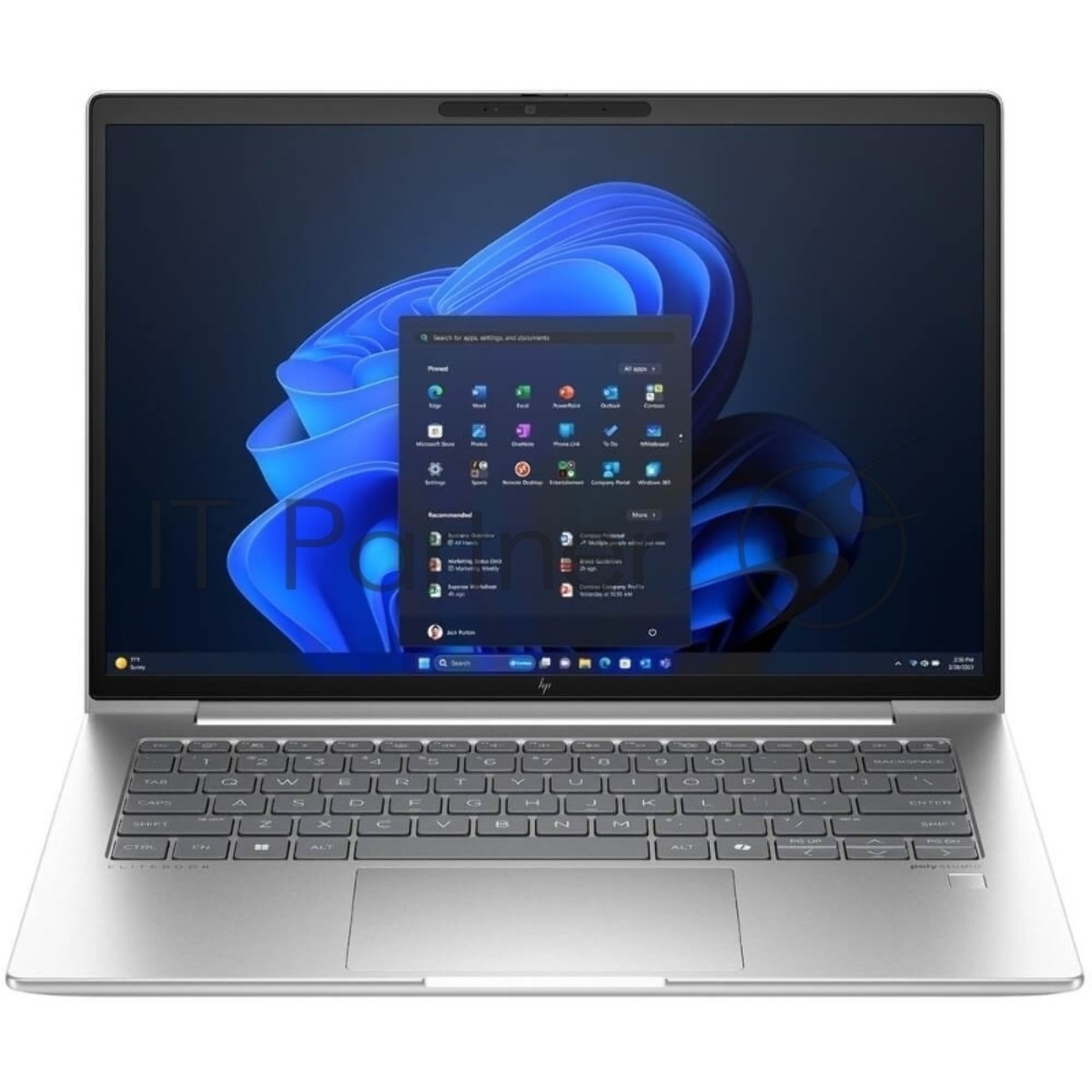 Ноутбук HP EliteBook 640 G11 Intel Core Ultra5-125U,14" WUXGA (1920x1200) IPS 300cd AG,16Gb DDR5-5600MHz(1),512Gb SSD NVMe,56Wh,FPS,ENG/RU Kbd Backlit,1.4kg,Silver,1y,Win11Home