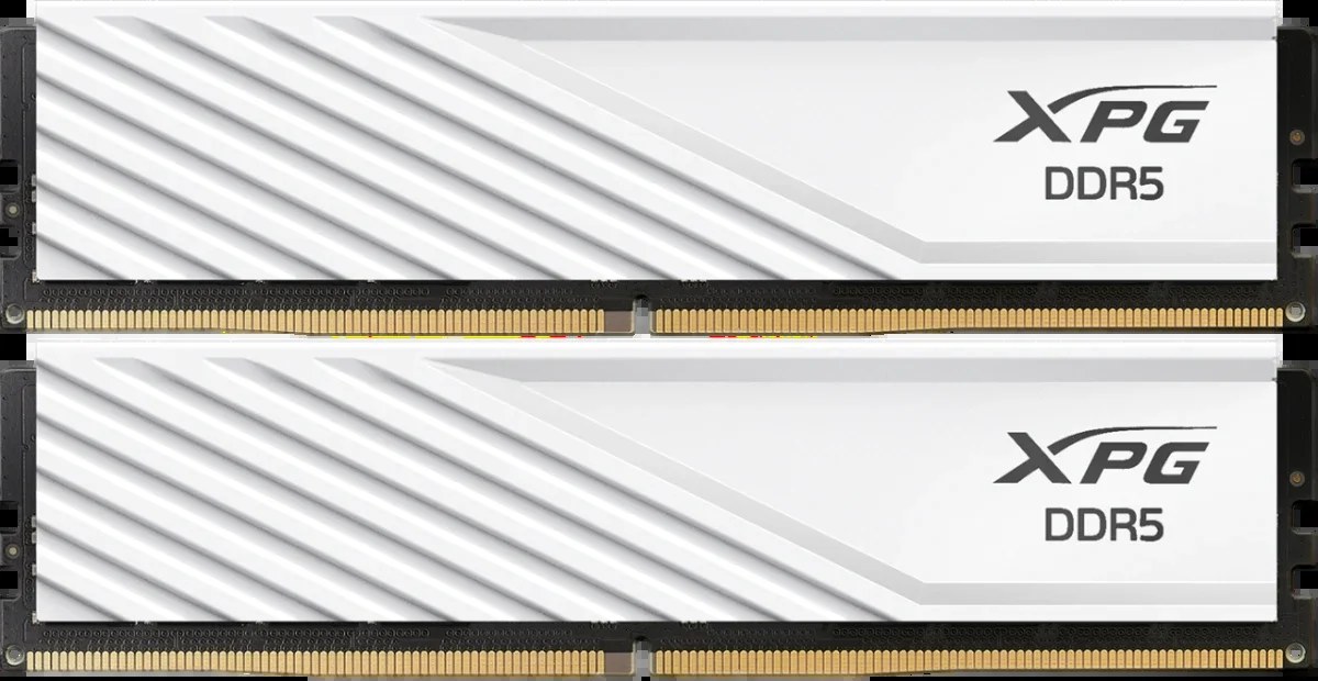 Оперативная память ADATA XPG Lancer Blade, DDR5, 64GB (2x32GB), 5600 MHz, CL46, с радиатором, белый