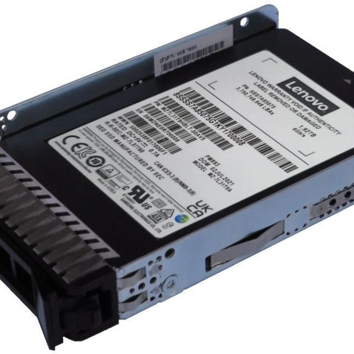 Накопитель SSD Lenovo ThinkSystem 3.5" VA 1.92Tb Mixed Use SATA 6Gb HS SSD v2
