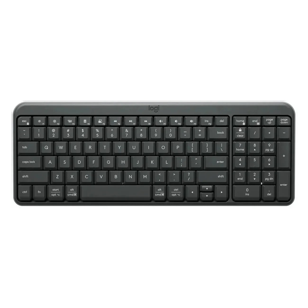 Клавиатура Logitech K250 беспроводная, Bluetooth, серый