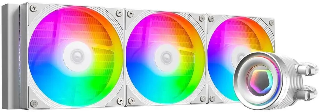Система жидкостного охлаждения ID-Cooling FX360 TD ARGB Soc-AM5/AM4/1200/1700/1851 черный 4-pin 27.2dB Al+Cu LCD 350W Ret