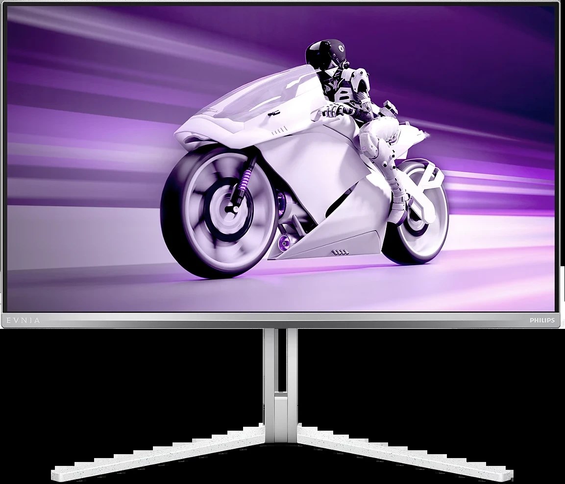 Монитор 26.5" Philips Evnia 27M2N8500 QD-OLED 2560x1440, 360 Гц, 0.03 мс, 16:9, 250 кд/м², 2xHDMI 2.1, DP 1.4, USB Hub (2x USB 3.2), 3.5 Jack, DisplayHDR True Black 400, FreeSync, G-Sync, динамики (2x5 Вт), Ambiglow, белый
