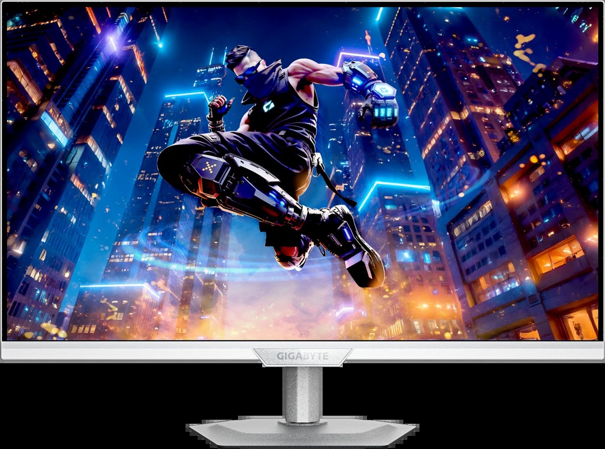 Монитор 27" Gigabyte M27UP ICE IPS 3840x2160, 160 Гц, 1 мс, 16:9, 350 кд/м², 2xHDMI 2.1, DP 1.4, USB-C, USB Hub (4x USB 3.2), 3.5 Jack, динамики (2x5 Вт), DisplayHDR 400, FreeSync Premium, G-Sync Compatible, Pivot, VESA 100x100, белый
