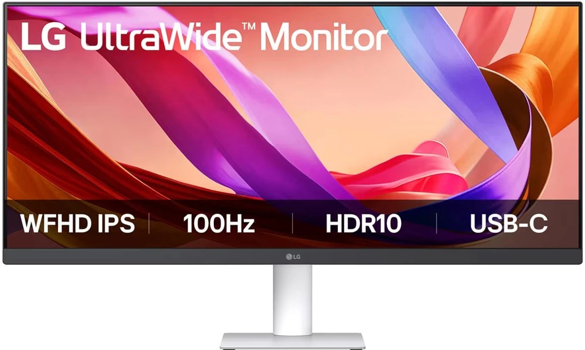 Монитор 29" LG UltraWide 29U531A-W IPS 2560x1080, 100 Гц, 5 мс, 21:9, 250 кд/м², HDMI 2.0, DP 1.4, USB-C, 3.5 Jack, HDR10, FreeSync, динамики (2x5 Вт), VESA 100x100, белый