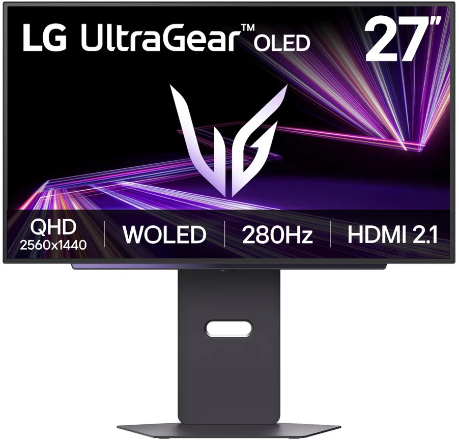 Монитор 26.5" LG UltraGear 27GX700A-B OLED 2560x1440, 280 Гц, 0.03 мс, 16:9, 335 кд/м², 2xHDMI 2.1, DP 1.4, USB Hub (2x USB), 3.5 Jack, HDR10, FreeSync Premium Pro, G-Sync, VESA 100x100, черный