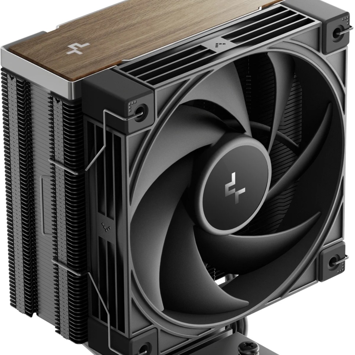 Кулер для процессора DEEPCOOL AK400 G2 LGA1851/1700/1200/115X/AM5/AM4 (12шт/кор, TDP 220W, PWM, Fan 120мм, 4 тепл. Трубки, Wood-grain top cover, черный) RET (R-AK400G2-BKNNMN-GJD)