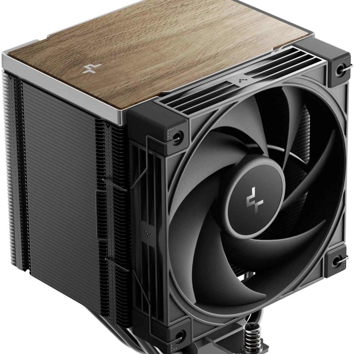 Кулер для процессора DEEPCOOL AK500 G2 LGA1851/1700/1200/115X/AM5/AM4 (9шт/кор, TDP 240W, PWM, Fan 120мм, 5 тепл. трубок, Copper Base, Wood-grain top cover, черный) RET (R-AK500G2-BKNNMN-GJD)