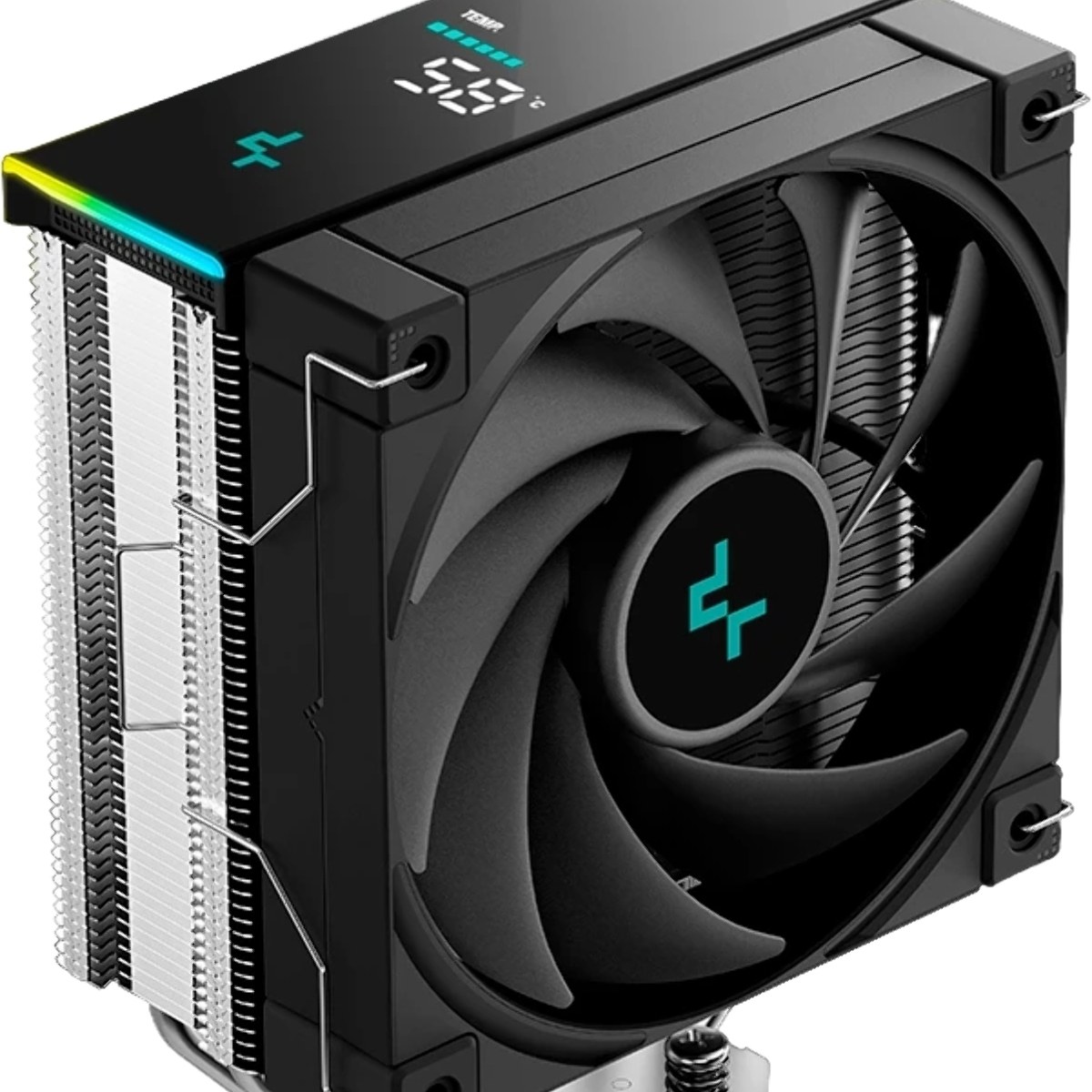 Устройство охлаждения(кулер) Deepcool AK400 Digital SE Soc-AM5/AM4/1200/1700/1851 черный 4-pin 19-28dB Al+Cu LCD 220W 812gr Ret (R-AK400-BKADMN-GJD)