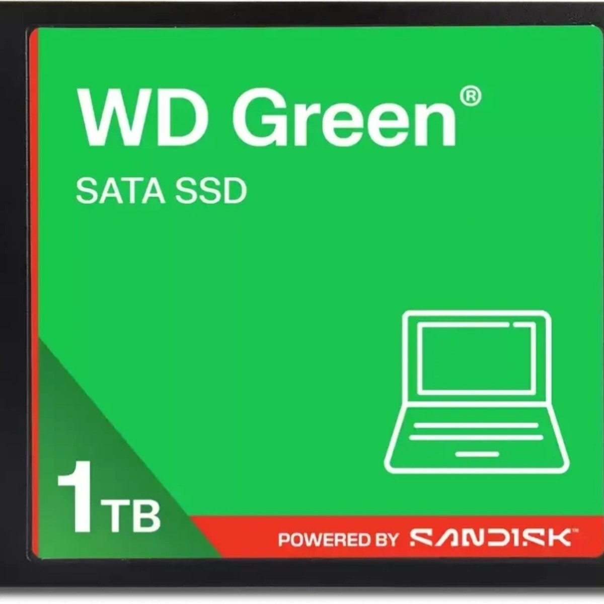 Накопитель SSD 1TB WD Green, 2.5", SATA III, R/W - 545/510 MB/s 3D-NAND