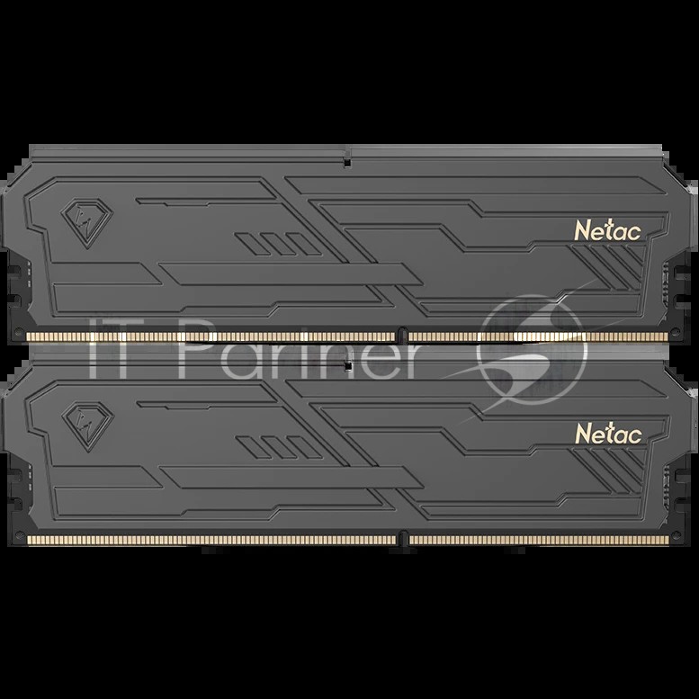 Оперативная память Netac Shadow III, DDR5, 32GB (2x16GB), 6400 MHz, CL32, с радиатором, черный
