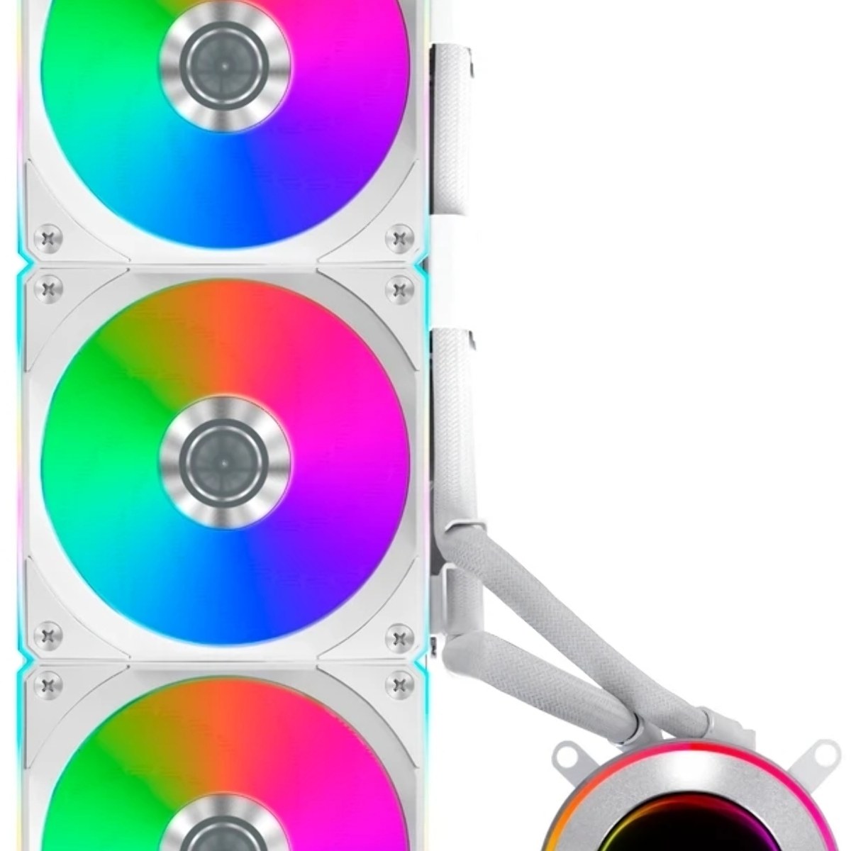 Система жидкостного охлаждения Lian-Li HydroShift II LCD-C 360CL ARGB Soc-AM5/AM4/1700/1851 белый 4-pin 31dB Al+Cu LCD Ret (G89.GHS2LCD36RW.R0)