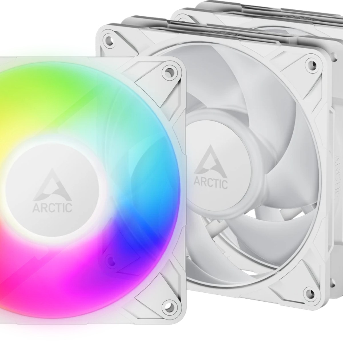 Вентилятор корпусной ARCTIC P12 Pro A-RGb (White) - 3 Pack- retail (ACFAN00326A)