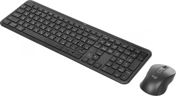 Комплект клавиатура+мышь Logitech MK950 беспроводной, USB, графитовый/чёрный