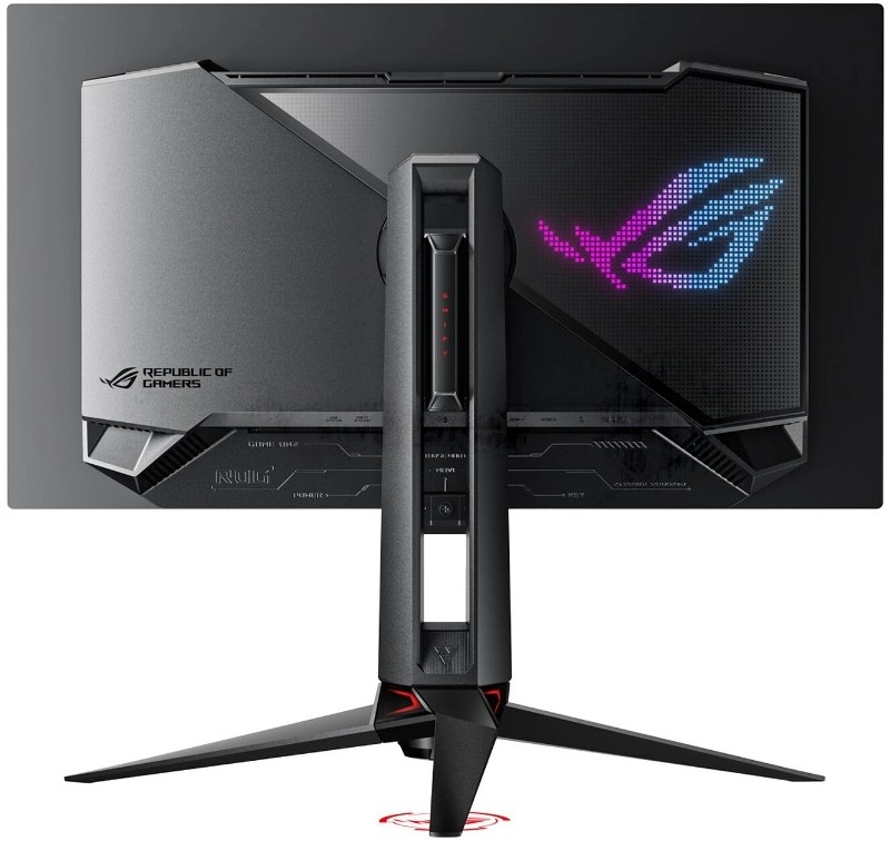 Монитор Asus 26.5" ROG Swift PG27UCDM черный QD OLED LED 16:9 HDMI полуматовая HAS Piv 450cd 178гр/178гр 3840x2160 240Hz DP Quad 4K (2160p) USB 7.62кг