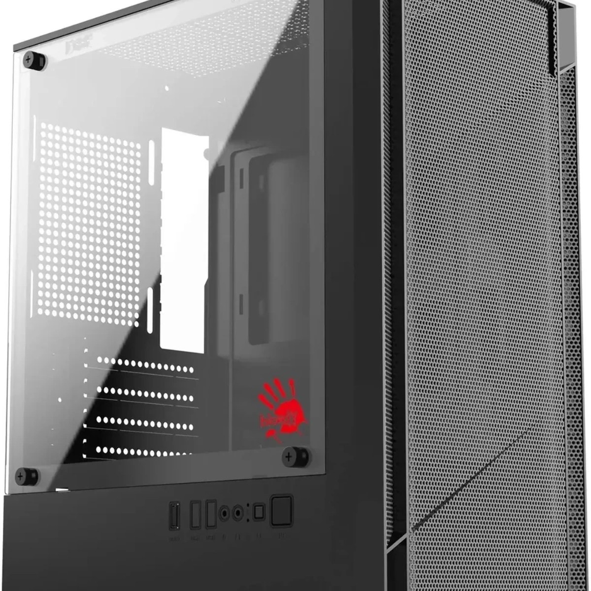 Корпус Bloody CC-124-BK, Mini-Tower, чёрный