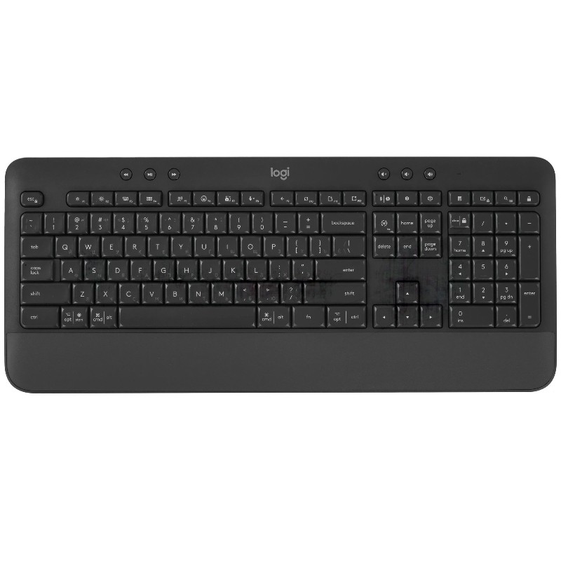 Клавиатура Logitech Signature K650 беспроводная, Bluetooth, радиоканал, чёрный