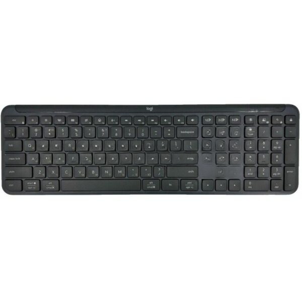 Клавиатура Logitech Signature Slim K950 беспроводная, Bluetooth, радиоканал, серый