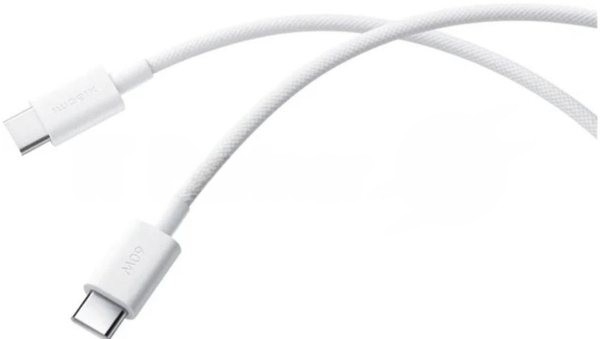 Кабель Xiaomi 3A Braided USB-C to USB-C Cable 1m белый