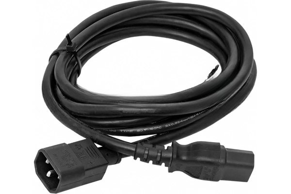 Кабель питания TERACOM для PDU IEC 60320 C13 - IEC 60320 C14 сечение 3x1.5мм2 250В 10A длина 2.0 метра
