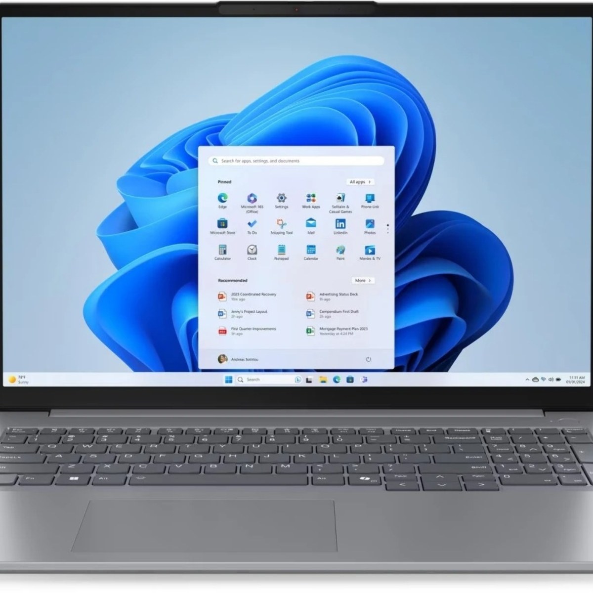Ноутбук Lenovo Thinkbook 16 G7 ARP/16"/IPS/AMD Ryzen 7 7735HS/16Gb/512Gb SSD/AMD Radeon 680M/без ОС/серый/1.7kg