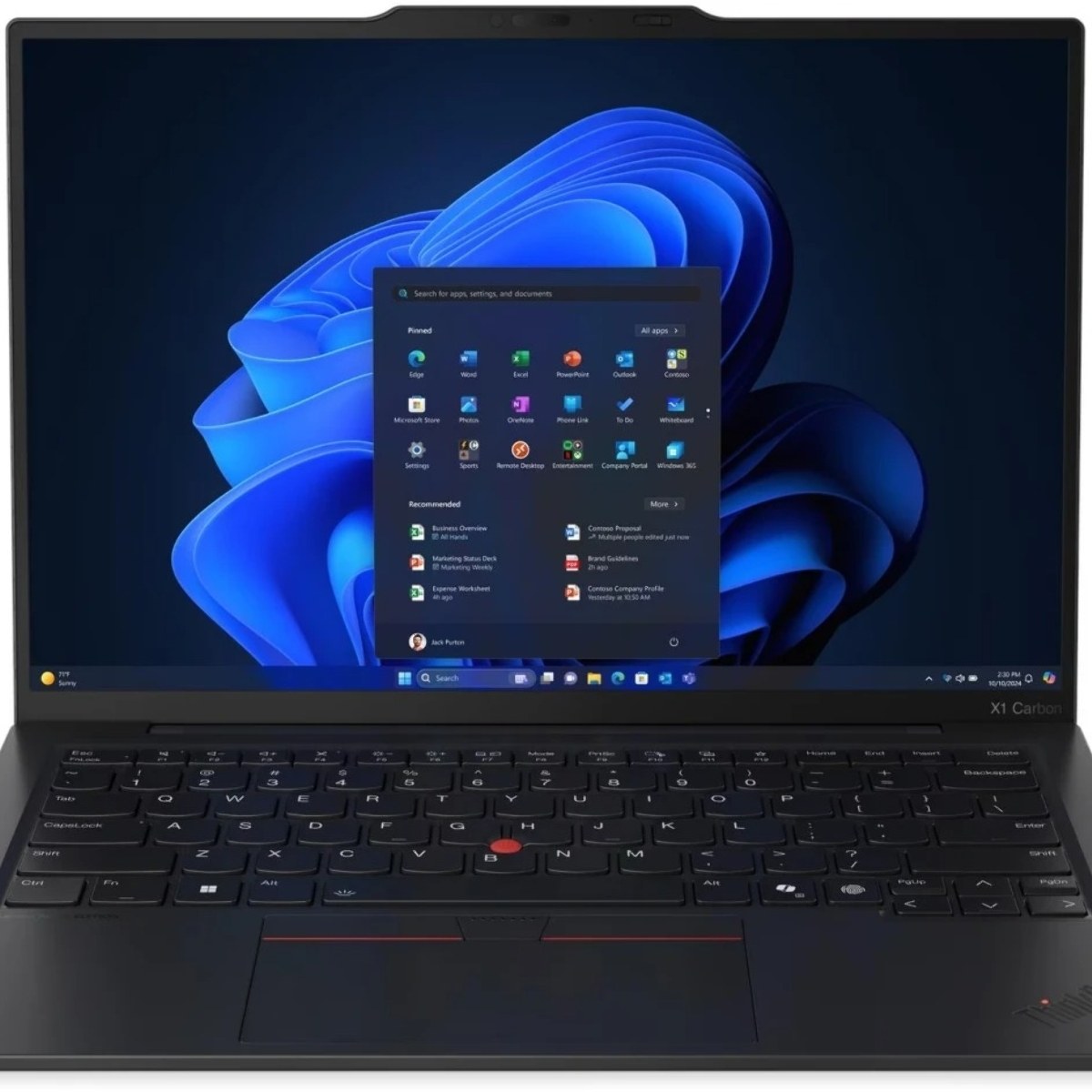 Ноутбук Lenovo ThinkPad X1 Carbon Gen 13 Aura Edition Intel Core Ultra 7 255U 3800MHz/14"/1920x1200/32Gb/512Gb SSD/Intel Graphics/Wi-Fi/Bluetooth/Windows 11 Pro (21NX00F9US) Black