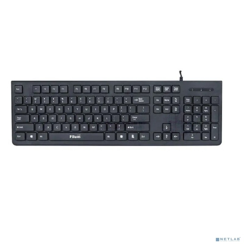 Клавиатура Filum FL-KB20 проводная, USB Type-A, чёрный