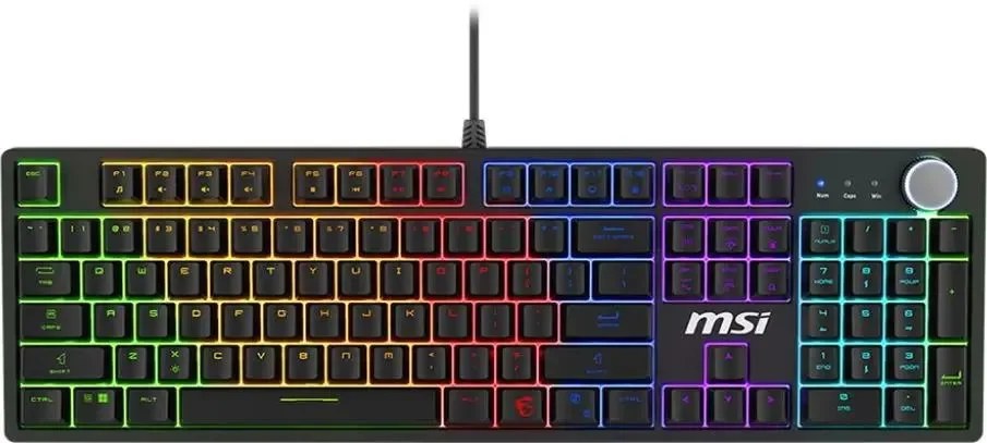 Клавиатура MSI Forge GK320 проводная, USB Type-A, чёрный