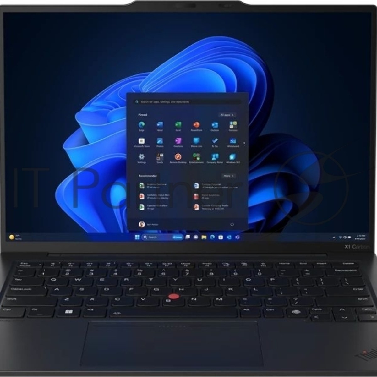 Ноутбук Lenovo ThinkPad X1 Carbon G12 Core Ultra 7 155U 32Gb SSD512Gb Intel Graphics 14" IPS WUXGA (1920x1200) Windows 11 Pro 64 black WiFi BT Cam (21KC0046US)