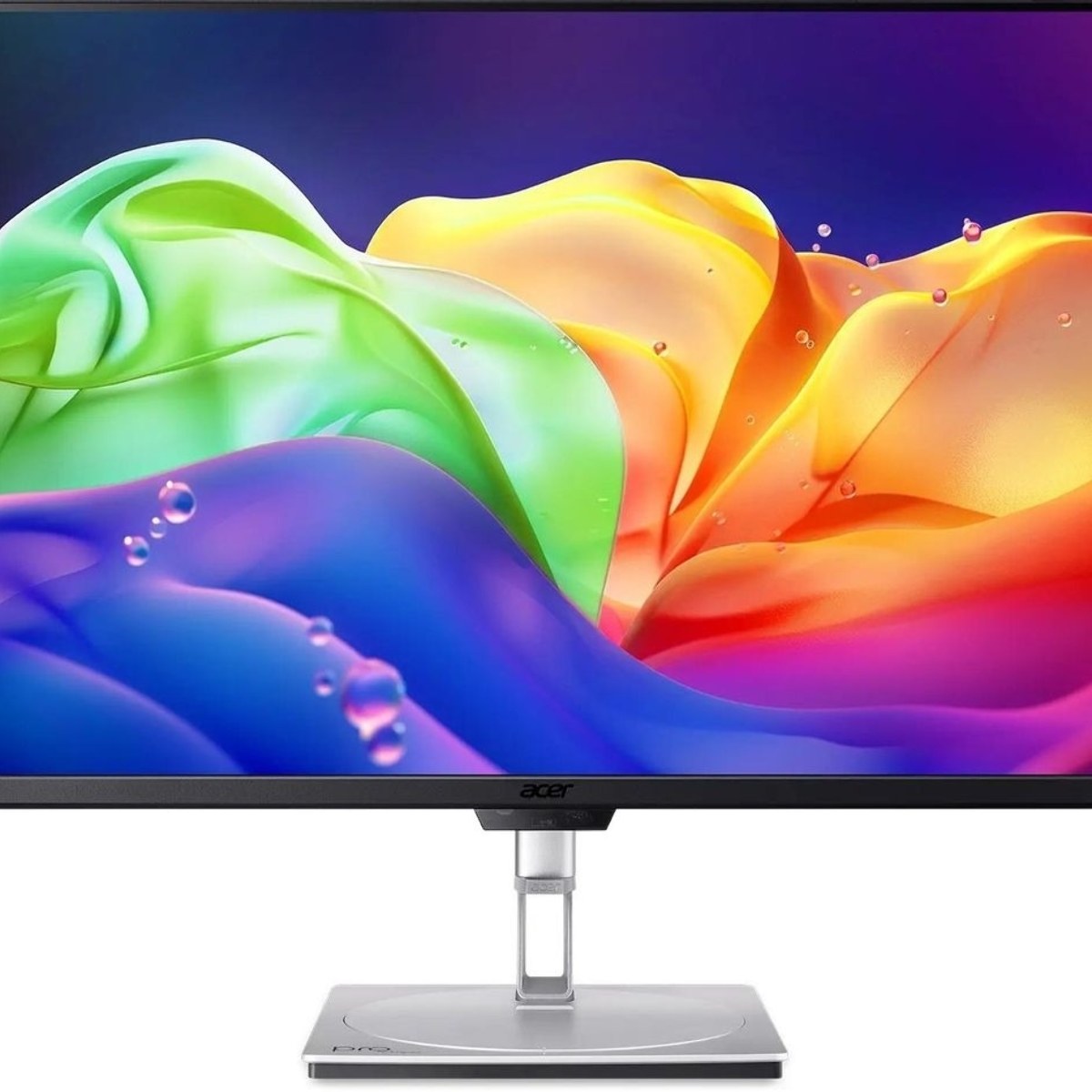 Монитор 31.5" Acer ProCreator PE320QKXsmiiphuzx QD OLED 3840x2160, 240 Гц, 0.01 мс, 16:9, 250 кд/м², 2xHDMI 2.1, DP 2.1, USB-C (90 Вт PD), USB Hub (2x USB-A), 3.5 Jack, динамики (2x5 Вт), HDR10+, FreeSync Premium Pro, серебристо-черный