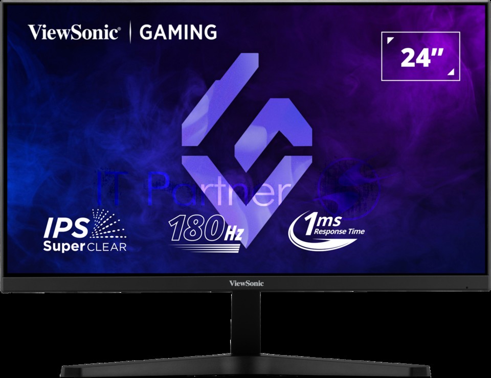 Монитор 23.8" ViewSonic VX24G1-HD IPS 1920x1080, 180 Гц, 1 мс (MPRT), 16:9, 300 кд/м², 2xHDMI 2.0, DP 1.4, 3.5 Jack, HDR10, G-Sync Compatible, черный