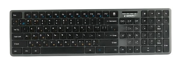 Клавиатура Gembird KBW-8460 беспроводная, Bluetooth, радиоканал, чёрный