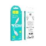Кабель USB2.0 Hoco AM/Type-C, 6A, X96, 1м, белый, коробка