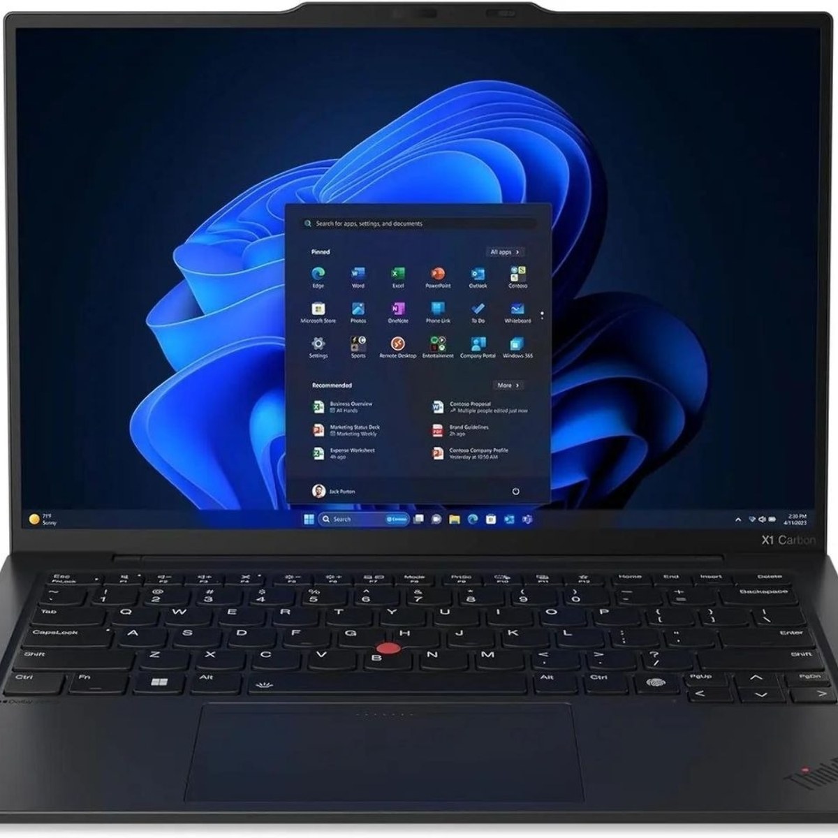 Ноутбук Lenovo ThinkPad X1 Carbon G12/14"/IPS/Intel Core Ultra 7 155U/32Gb/512Gb SSD/Intel Graphics/Windows 11 Pro 64/черный/1.09kg