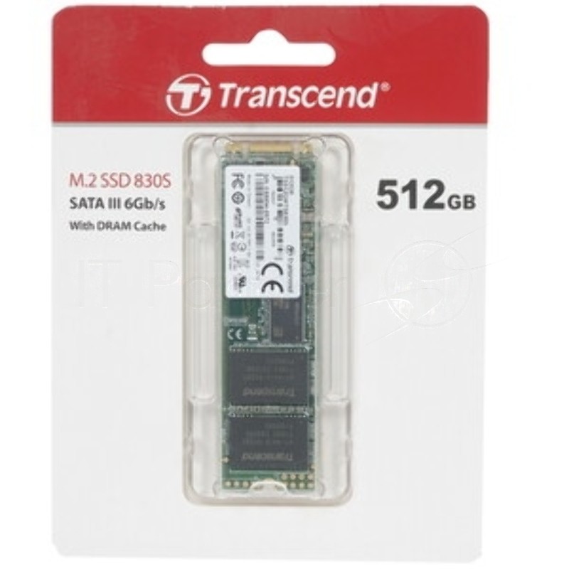 Твердотельный диск 4TB Transcend MTS830, M.2 2280, SATA, 3D TLC, with DRAM R/W - 560/520 MB/s