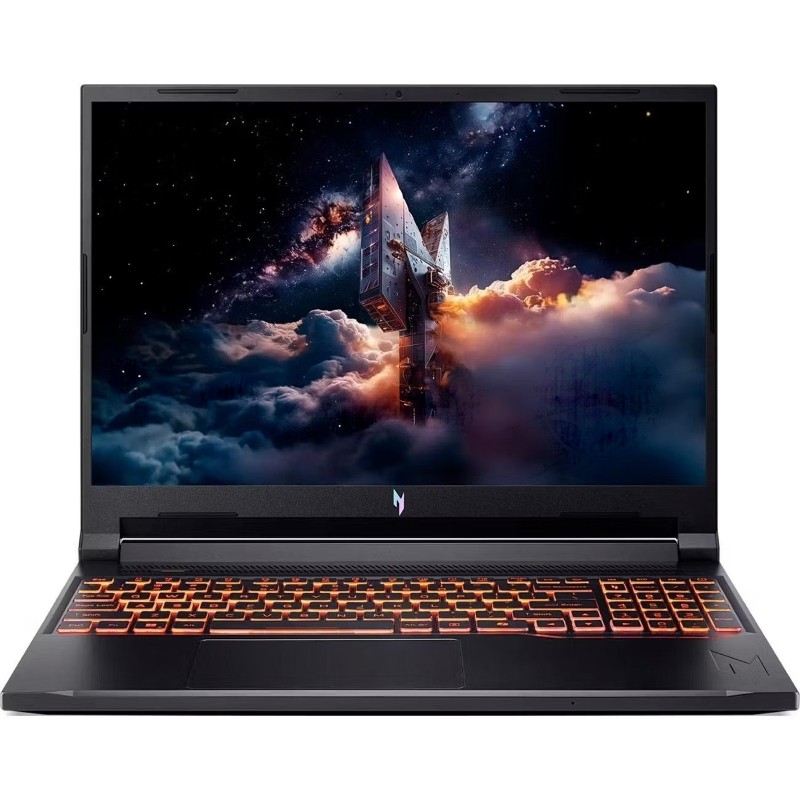 Ноутбук ACER Aspire Nitro V16 ANV16-42-R73R 16"(1920x1200 IPS (180Hz))/AMD Ryzen 7 260(3.8Ghz)/16384Mb/512PCISSDGb/noDVD/Ext:NVIDIA GeForce RTX 5070(8192Mb)/Cam/BT/WiFi/76WHr/war 1y/2.1kg/черный/NoOS