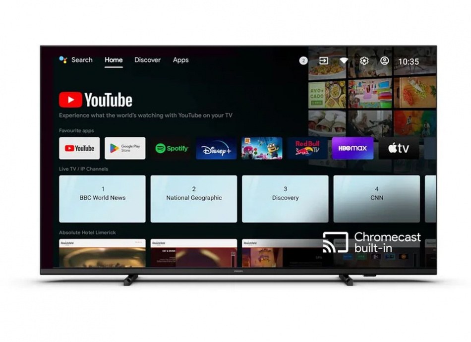 Телевизор коммерческий Philips 55" 55HFL4518U/12 черный LED 4K UHD 60Hz Smart TV Android TV