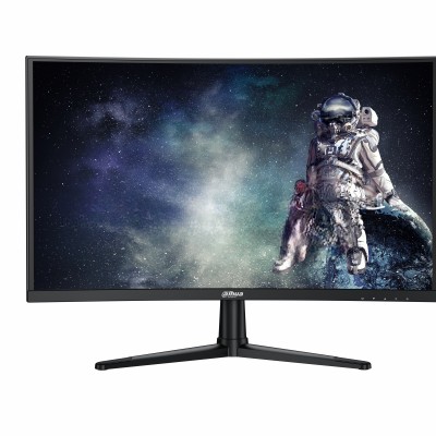 Монитор 23.8" Dahua DHI-LM24-E240C VA 1920x1080, 240 Гц, 1 мс (MPRT), 16:9, 350 кд/м², HDMI 2.0, DP 1.4, HDR10, изогнутый (1500R), черный