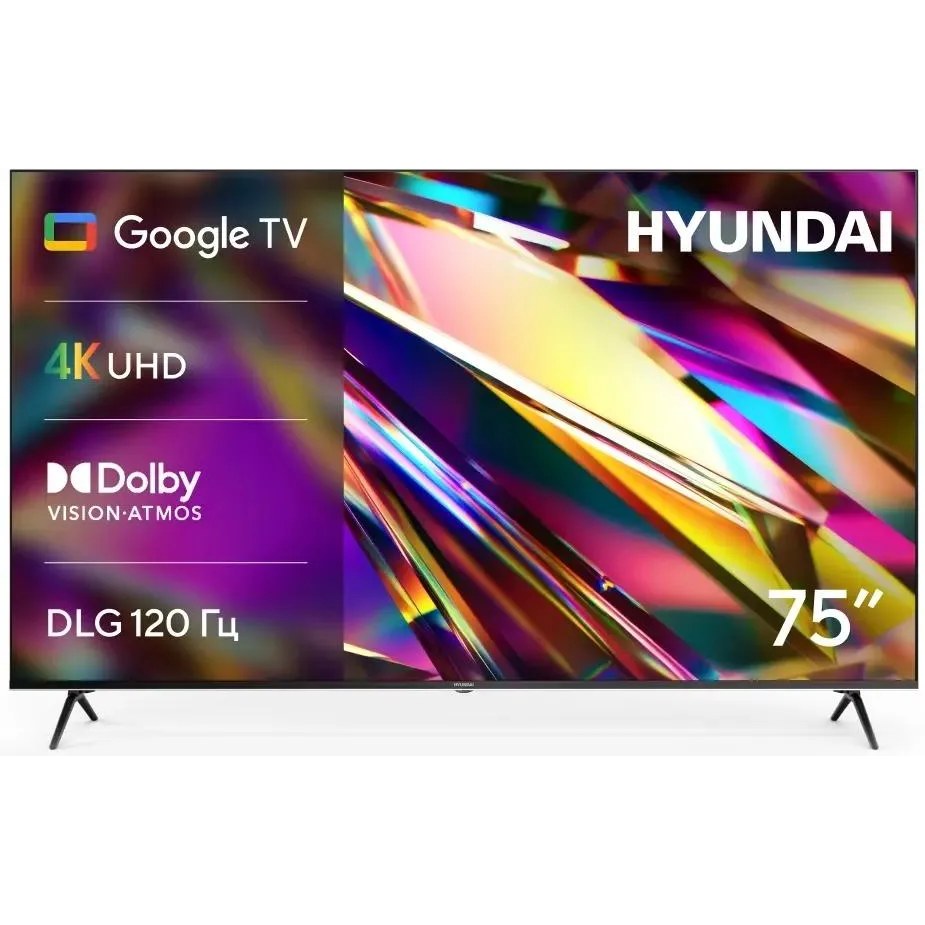 Телевизор Hyundai 75" H-LED75BU7011 черный LED 4K UHD 60Hz Smart TV 2GB/16GB